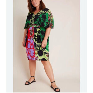 Anthropologie Ranna Gill Sabatina Dress As Seen on Beyoncé Blue Size XL P New